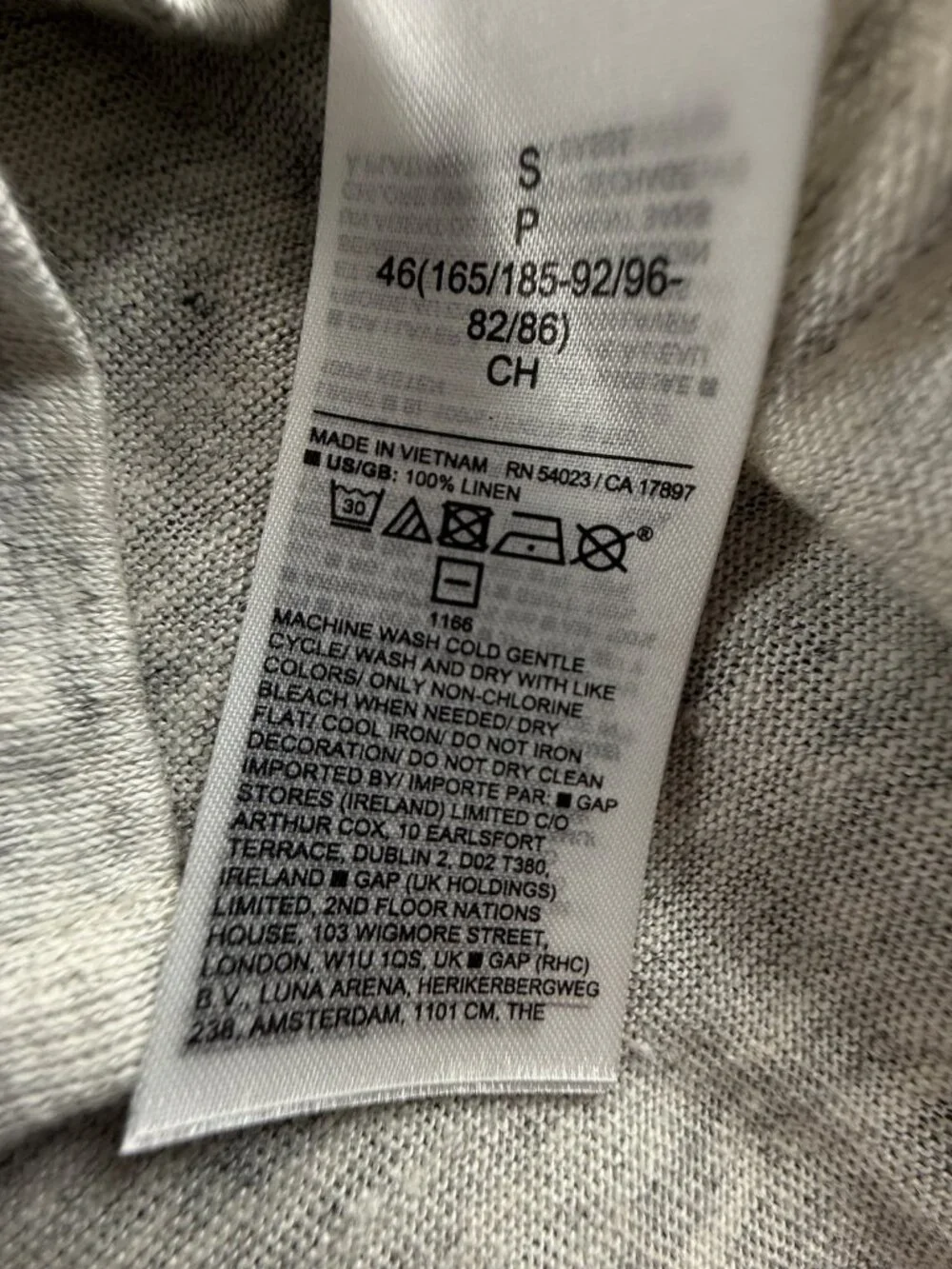 NWT Banana Republic KNIT LINEN Button Up Shirt Small Heathered Beige Camp Hawaii